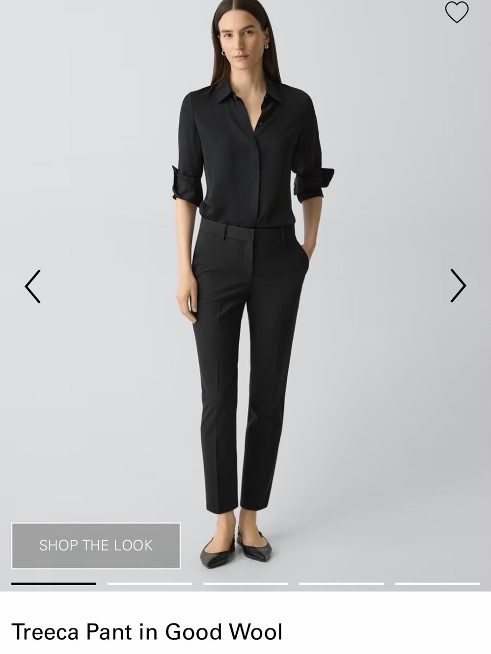 Theory Black Tailored Trousers